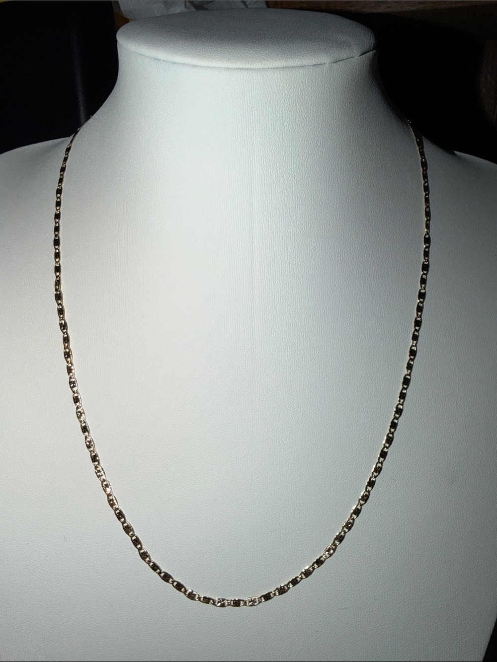 18K yellow gold-filled, diamond-cut Valentino chain necklace